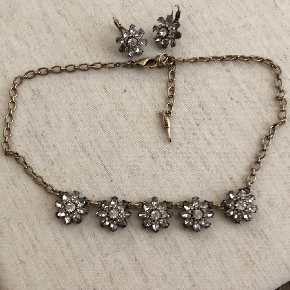 Earrings and matching necklace